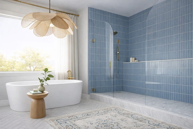 colori per bagno e profili di finitura