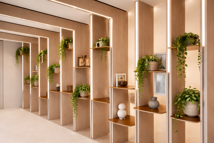 profili per ambienti commerciali e showroom
