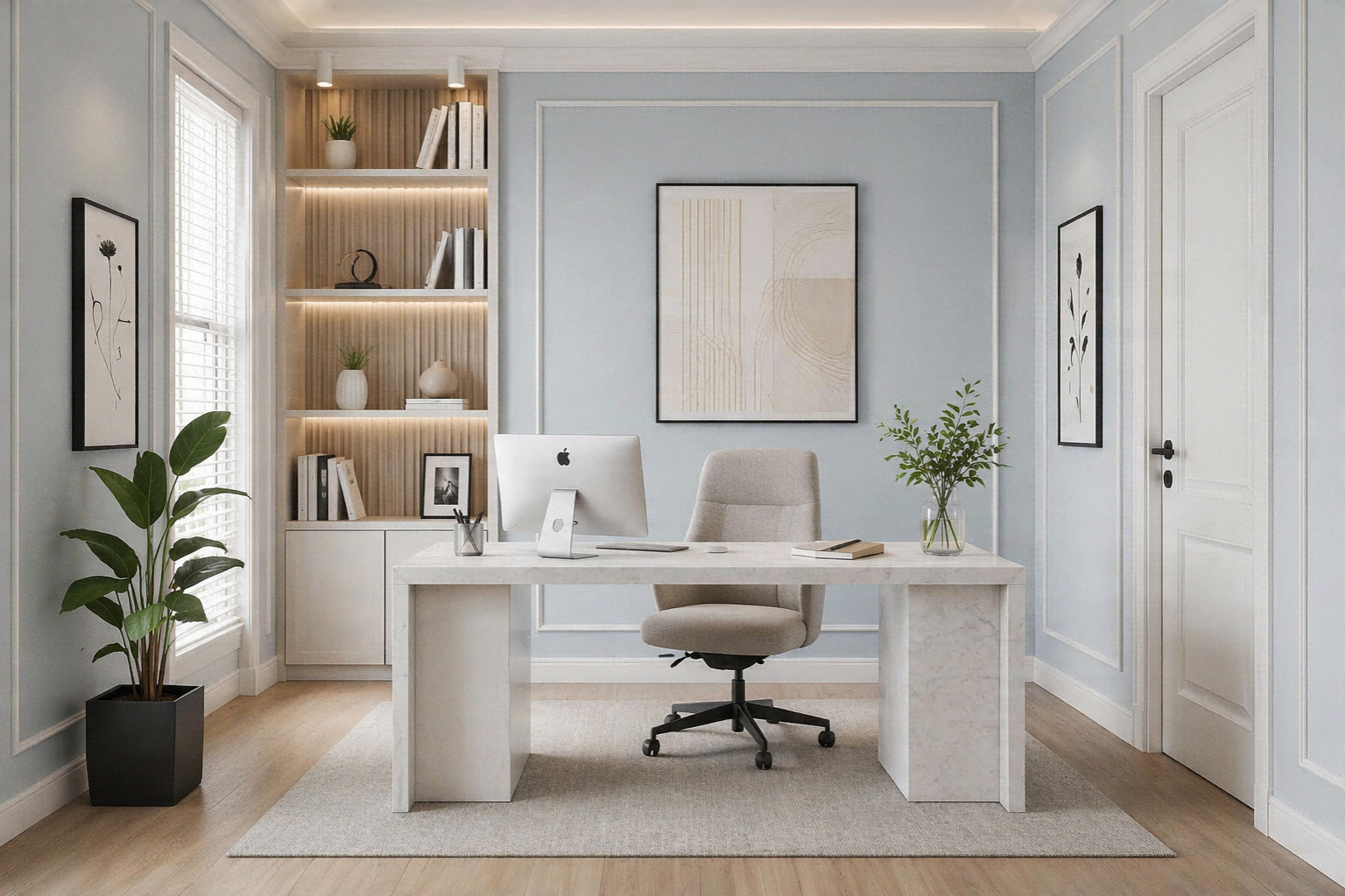 profili di finitura per studio in casa: abbinamenti colore