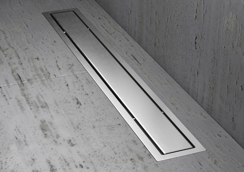 Canalina doccia plus in acciaio inox AISI 304 con corpo tecnico
