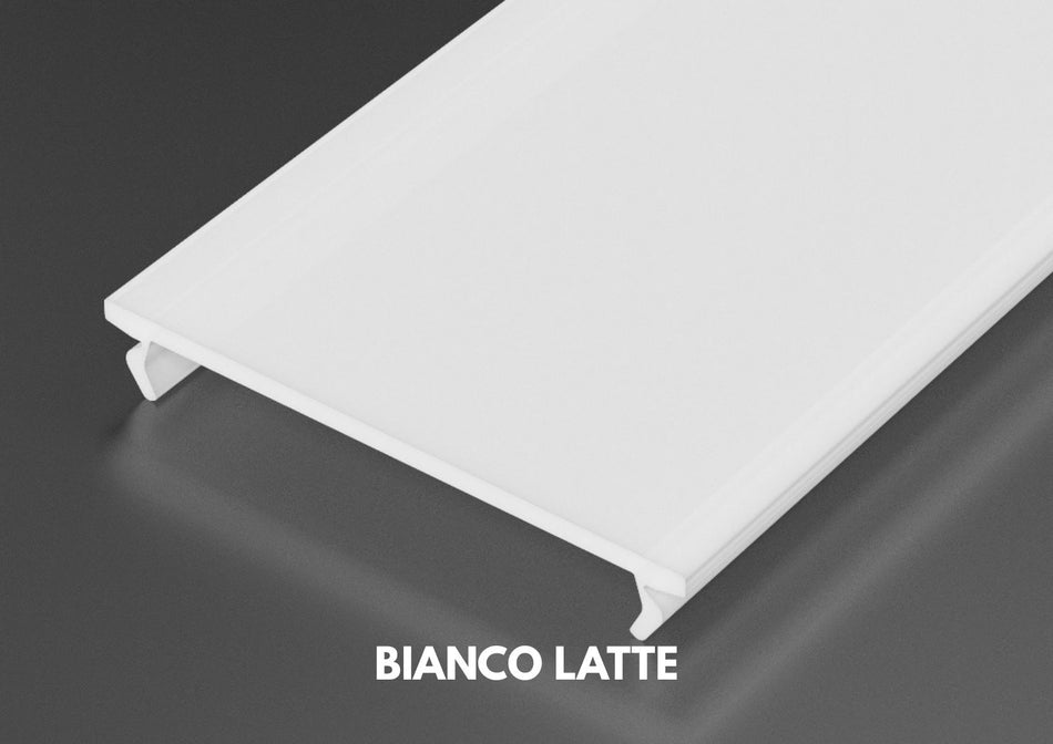 Cover Ampia per profilo LED in alluminio Linea Pro