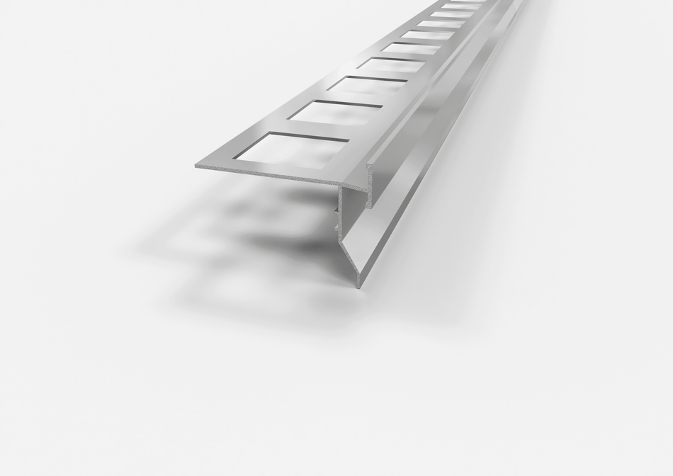 TOP aluminium drip edge profile for balconies and terraces. Bar 2.7 m