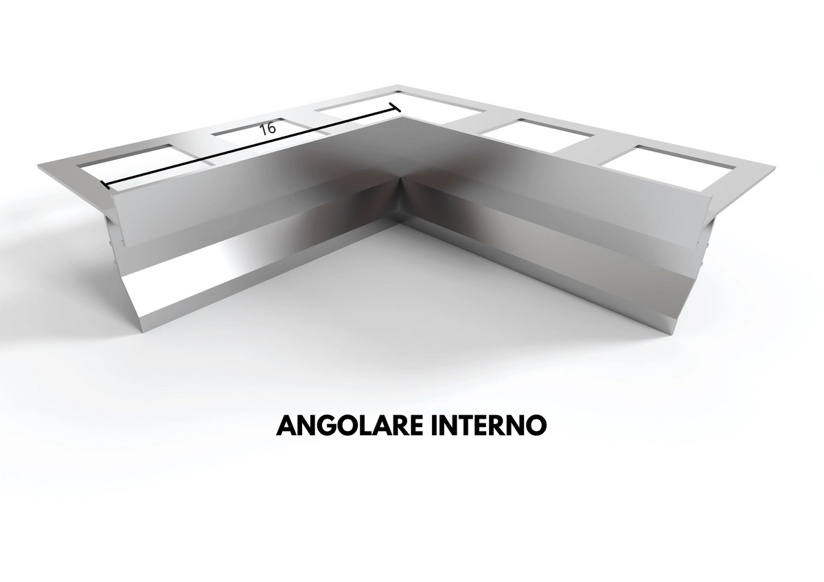 Profilo gocciolatoio "TOP" in ALLUMINIO per balconi e terrazze. Lunghezza 2.7 m