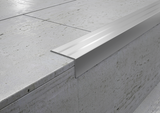 Stair nosing aluminium 35x25 mm profile. Bar 2.5 m
