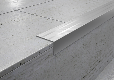 Stair nosing aluminium 35x25 mm profile. Bar 2.5 m