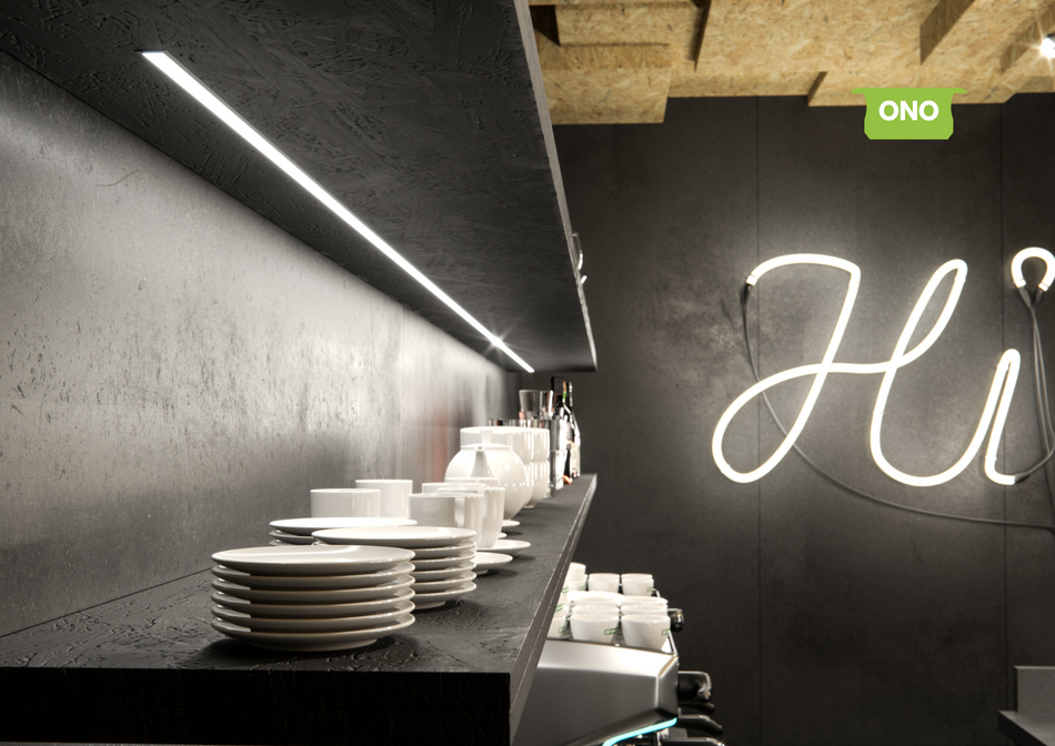 Profilo Ono per LED ad incasso