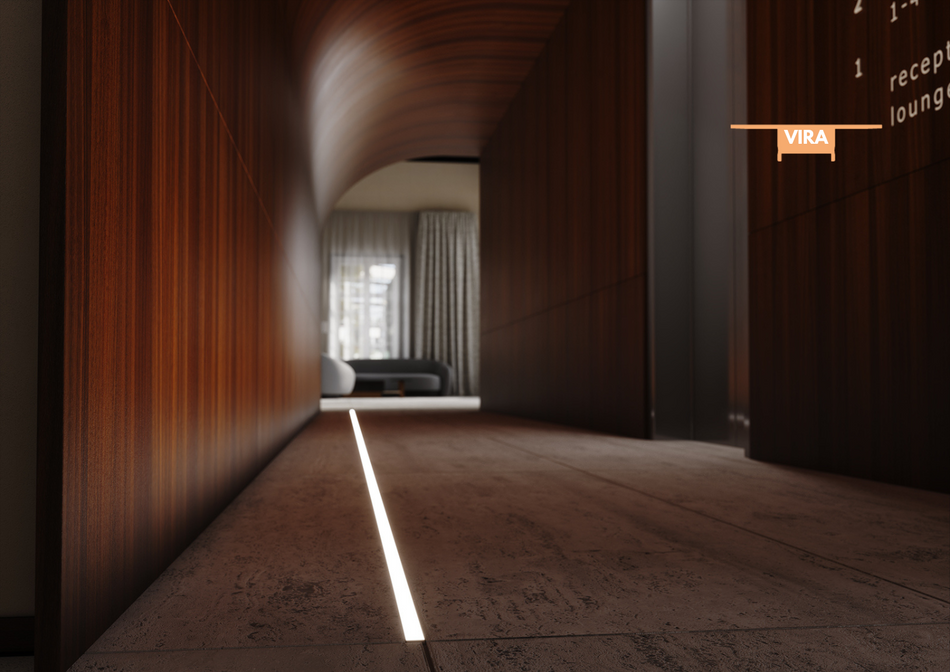 Profilo Vira per LED per piastrelle