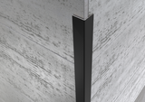 Corner guard aluminium matte black profile for tiles. Bar 2.5 m