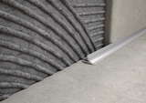 Concave cove aluminium 11.5x9.5 silver profile. Bar 2.6 m