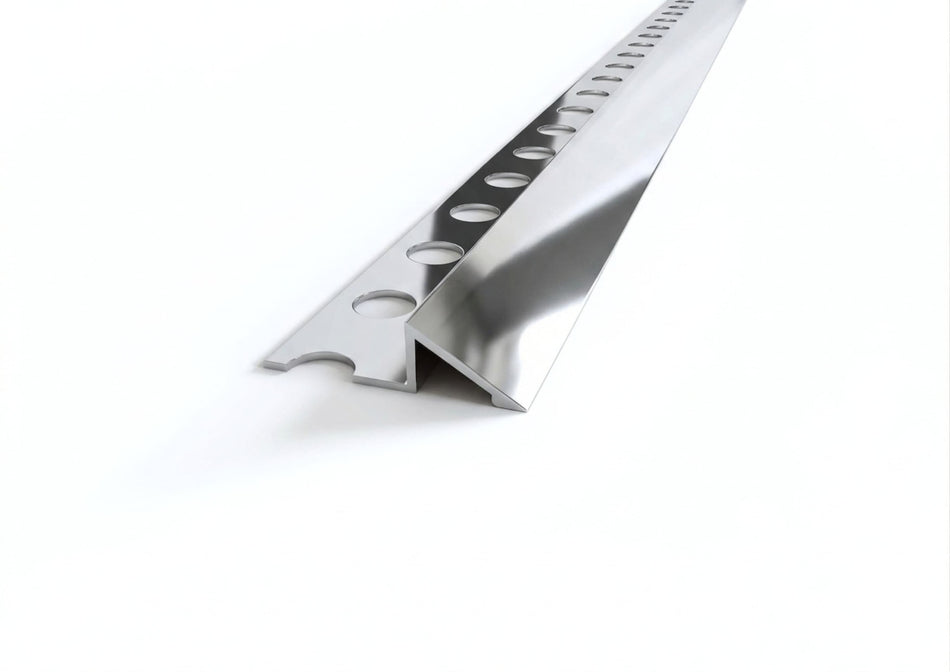 Aluminium ramp terminal profile for floors. 2.5 m bar