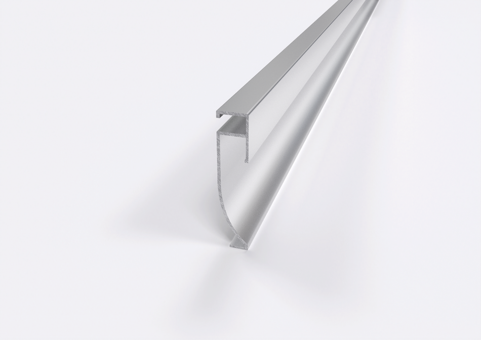 Battiscopa in alluminio per LED. Barra 2.5 m
