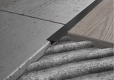 Matte black AISI 304 stainless steel T-joint cover profile. 2.7 m Bar