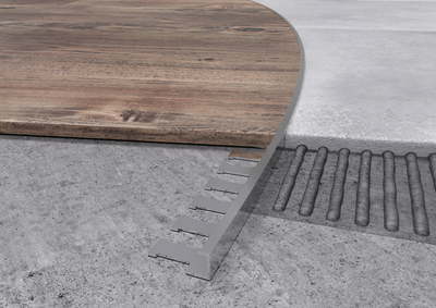 Profilo terminale curvabile in alluminio. Barra 2.6 m