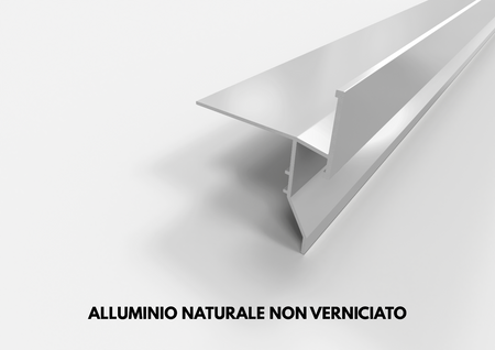 Profilo gocciolatoio "FLUX" in ALLUMINIO per balconi e terrazze. Lunghezza 2.7 m