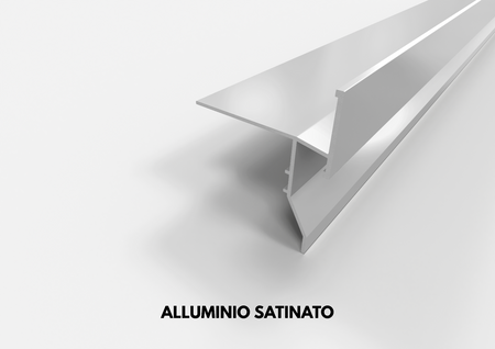 Profilo gocciolatoio "FLUX" in ALLUMINIO per balconi e terrazze. Lunghezza 2.7 m