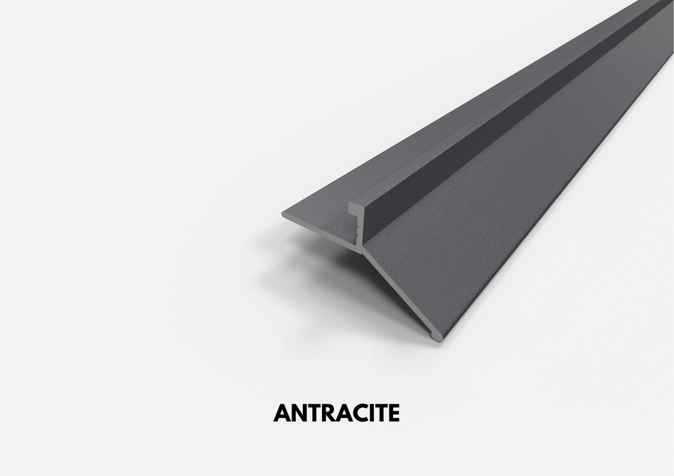 Perfil goterón LINEA de aluminio para balcones y terrazas. Barra de 2,7 m