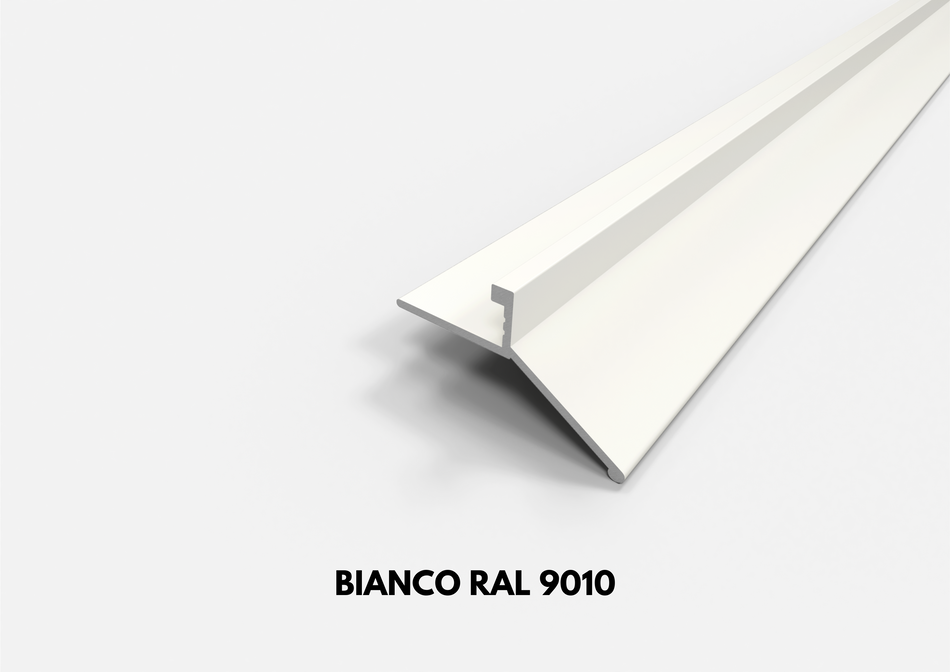 Perfil goterón LINEA de aluminio para balcones y terrazas. Barra de 2,7 m