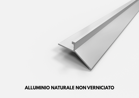 Profilo gocciolatoio "LINEA" in ALLUMINIO per balconi e terrazze. Lunghezza 2.7 m