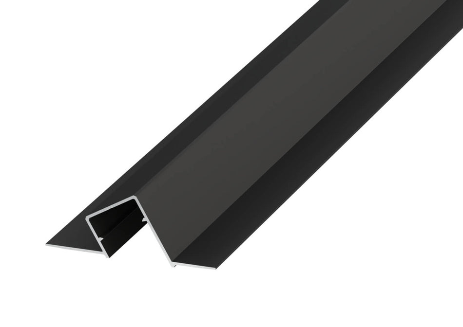 Profilo LED Twin Linea Pro in alluminio da incasso per intonaco