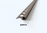 Profilo sezione quadra in ALLUMINIO finitura legno. Barra 2.6 m