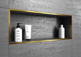 Square AISI 304 stainless steel gold/rose gold profile for niches. Bar 2.7 m