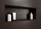 Terminal aluminium stone-effect sand finish profile for niches. Bar 2.5 m