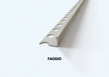 Profilo terminale e delimitazione in ALLUMINIO finitura legno. Barra 2.6 m