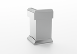 Linear aluminium skirting board for LED. 2.5 m Bar