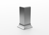 Concave aluminium cove skirting board. 2.5 m Bar