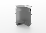 Linear aluminium skirting board for LED. 2.5 m Bar