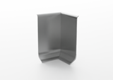 Concave aluminium cove skirting board. 2.5 m Bar