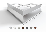 NOR aluminium drip edge profile for balconies and terraces. Bar 2.7 m