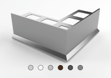 SLIM aluminium drip profile for balconies and terraces. Bar 2.7 m