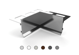 SLIM aluminium drip profile for balconies and terraces. Bar 2.7 m