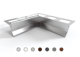 TOP aluminium drip edge profile for balconies and terraces. Bar 2.7 m