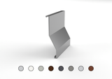 Curvable ONDA aluminium drip profile for balconies and terraces. Bar 2.7 m