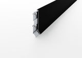 Rodapié lineal de aluminio. Barra de 2,5 m