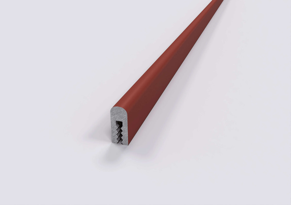 listello omega ral in alluminio terracotta