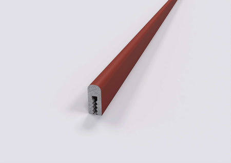 listello omega ral in alluminio terracotta