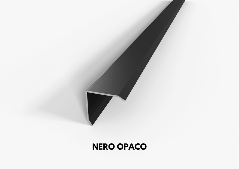paraspigolo angolare in alluminio nero