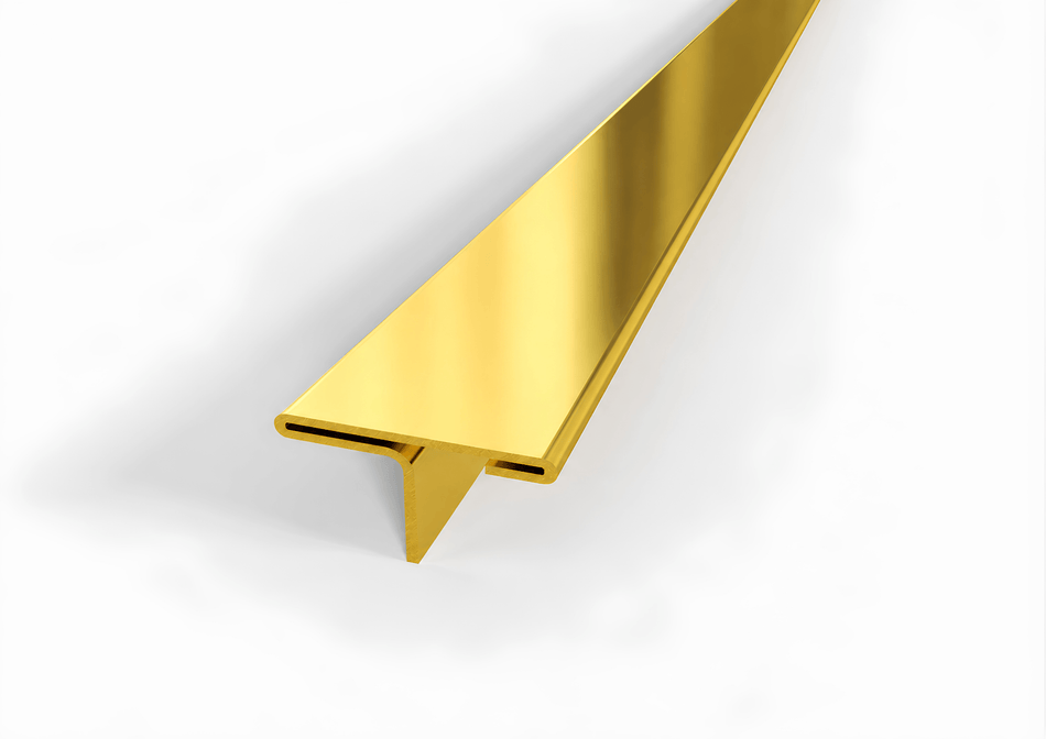 coprigiunto a T in acciaio oro