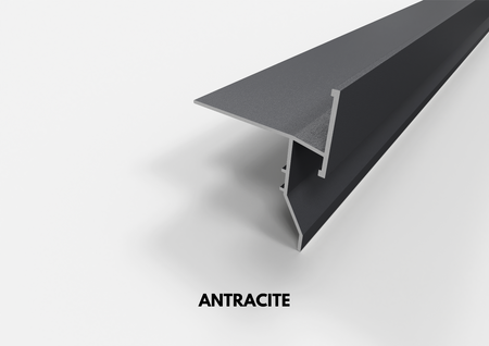profilo gocciolatoio flux antracite in alluminio