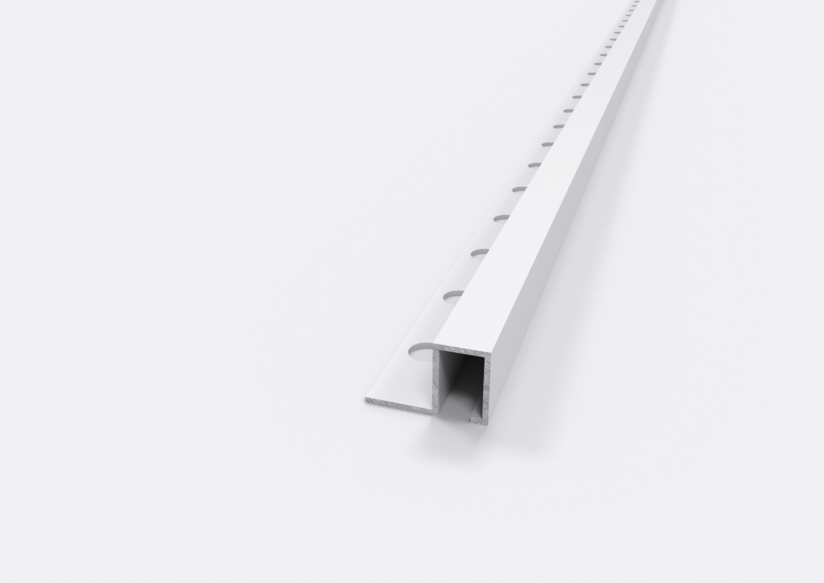 profilo in alluminio bianco lucido quadro