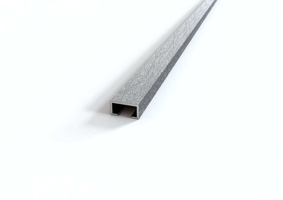 profilo listello in alluminio decorato argento