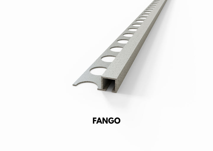 profilo alluminio sabbia effetto pietra fango quadro
