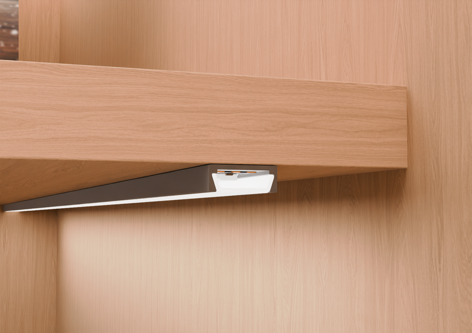Aluminium under-cabinet LED profile. 2.5 m Bar