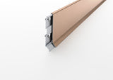 Rodapié lineal de aluminio. Barra de 2,5 m