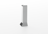 Linear aluminium skirting board. 2.5 m Bar