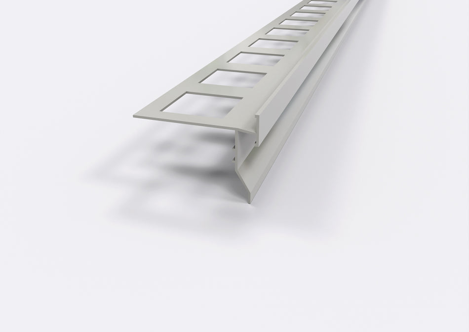 Perfil goterón TOP de aluminio para balcones y terrazas. Barra de 2,7 m