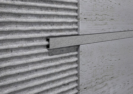 Listello Decorativo in Alluminio Argento per Rivestimenti